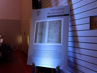 Festbankett 700 Jahre Neidenstein - das Bild wird mit Klick vergrößert
