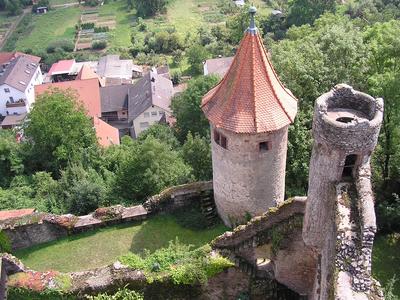 Burganlage Neidenstein - das Bild wird mit Klick vergrößert